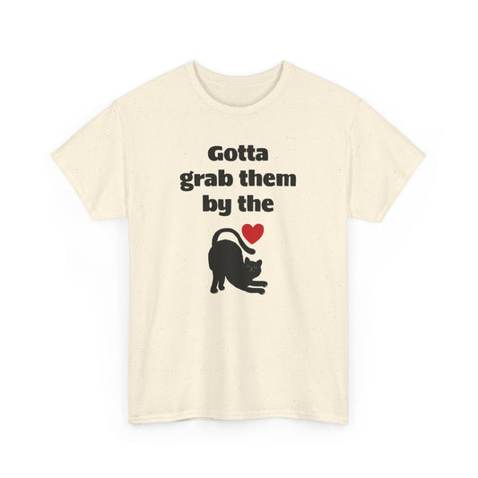 Grab the Cat, Unisex Heavy Cotton Tee - Psychonaut Swag