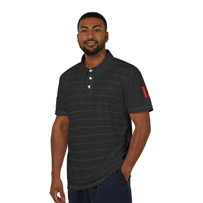 Friday the 13th Phobia Polo Shirt, Paraskevidekatriaphobia pinstriped polo - Psychonaut Swag