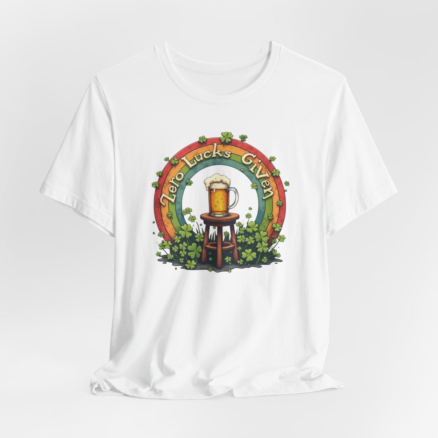 Lucky Garden Beer Tee — "Find Luck's Garden" St. Patrick's Day Shamrock T-Shirt