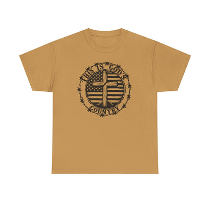 God’s Country, Unisex Heavy Cotton Tee - 'This is God's Country' Graphic Tee - Psychonaut Swag
