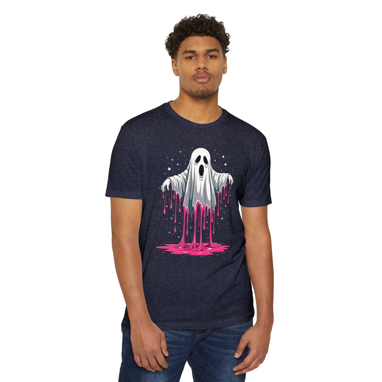 Drippy Ghost T-Shirt — Cute Dripping Halloween Tee