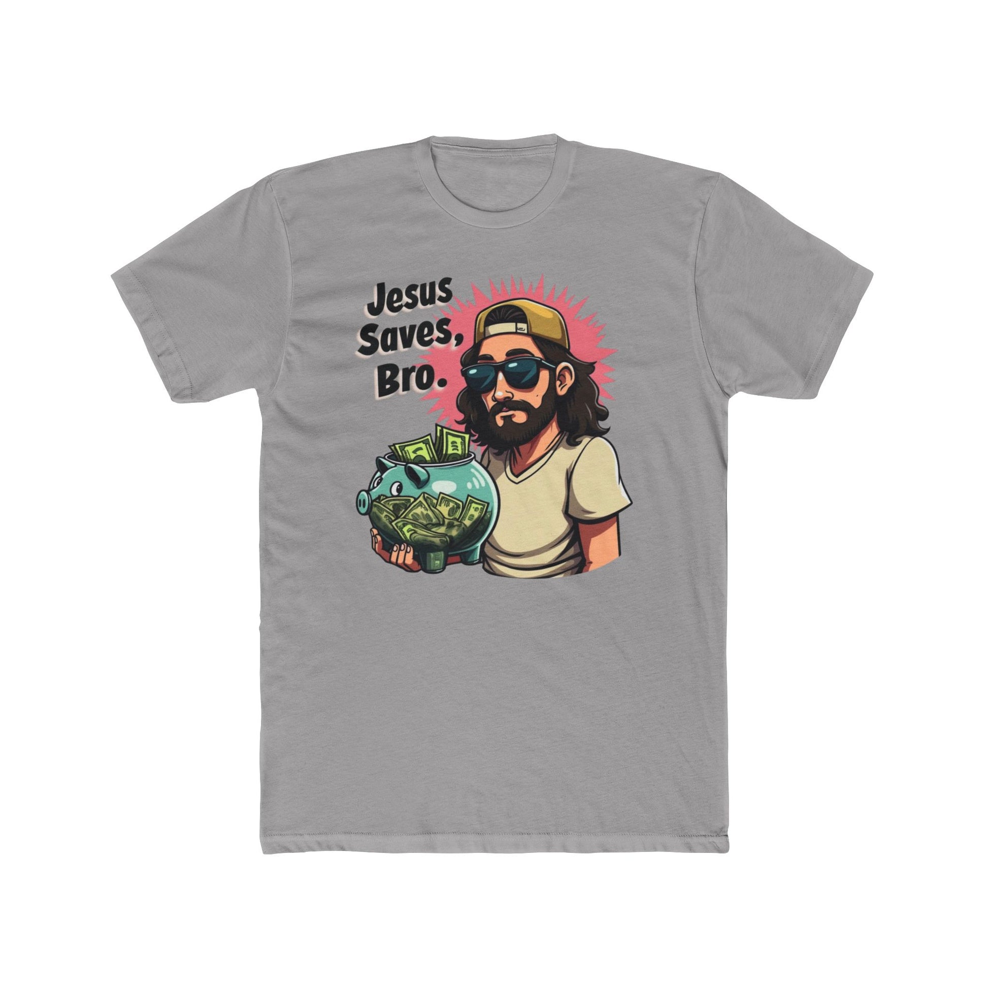 Jesus Saves, Bro' - Casual Wear, Funny Gift, Humor Shirt, Church Events, Everyday Style - Psychonaut Swag