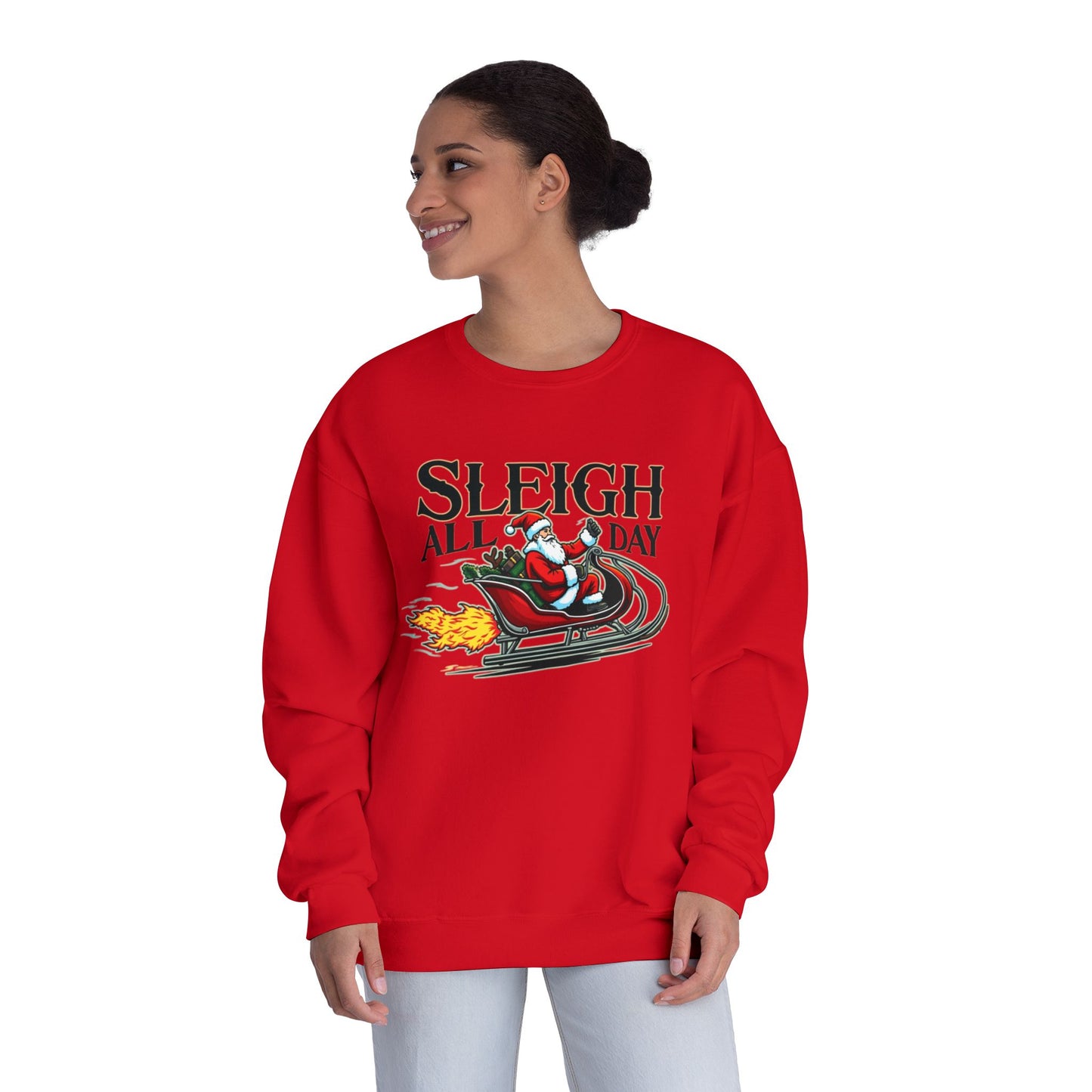 Sleigh All Day, Unisex NuBlend® Crewneck Sweatshirt