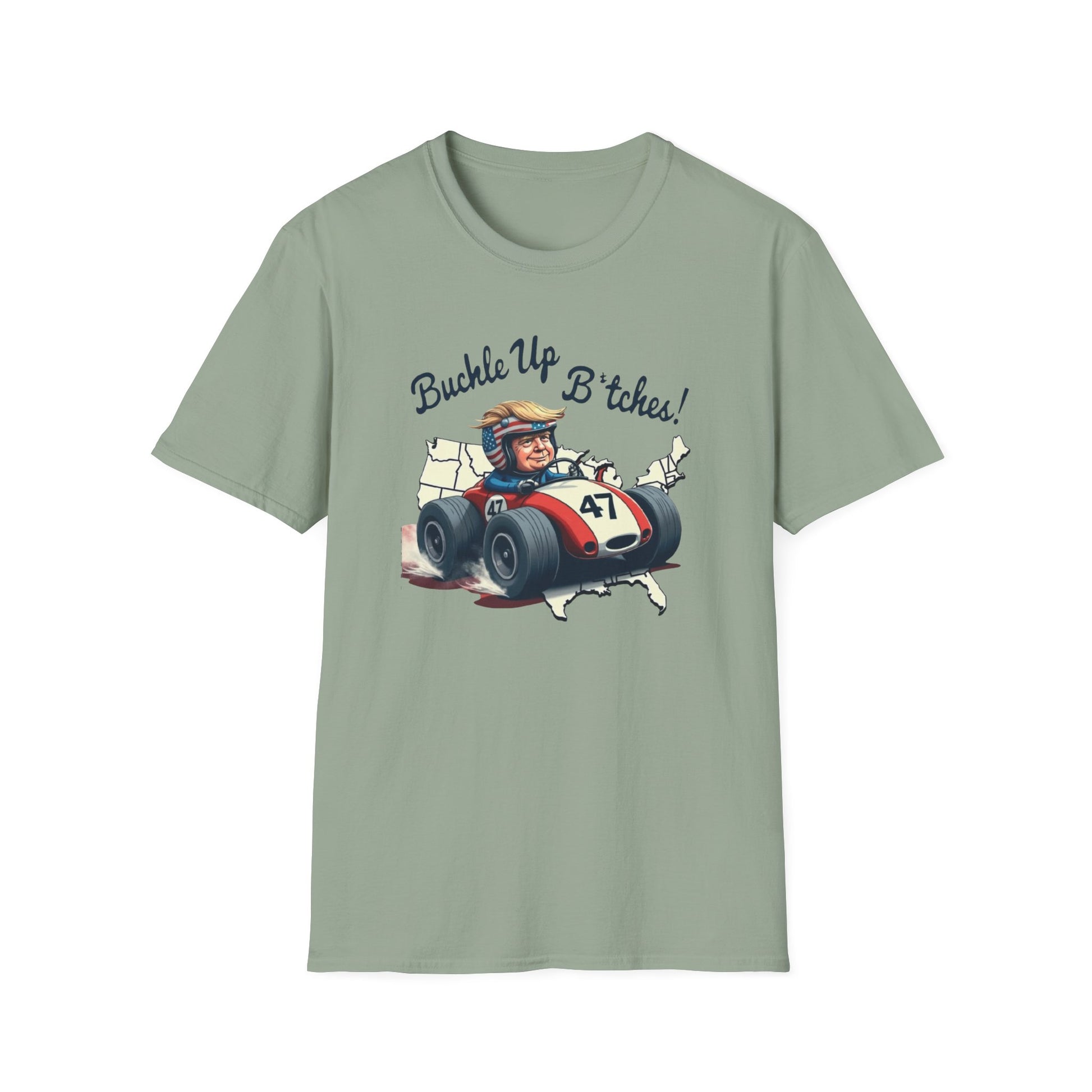 Buckle Up B*tches Unisex T-Shirt, Funny Graphic Tee, Racing Enthusiast Gift, Casual Wear, Birthday Apparel - Psychonaut Swag
