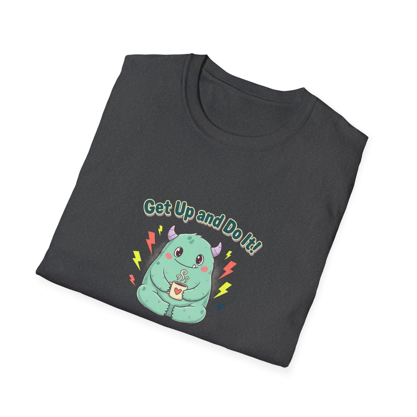 Motivational Cute Sloth Tee — "Get Up and Do It!" Graphic T‑Shirt