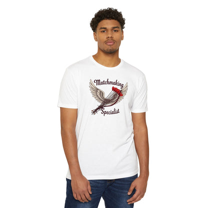 Matchmaking Specialist T-Shirt - Cupid Arrow Wings Graphic Tee