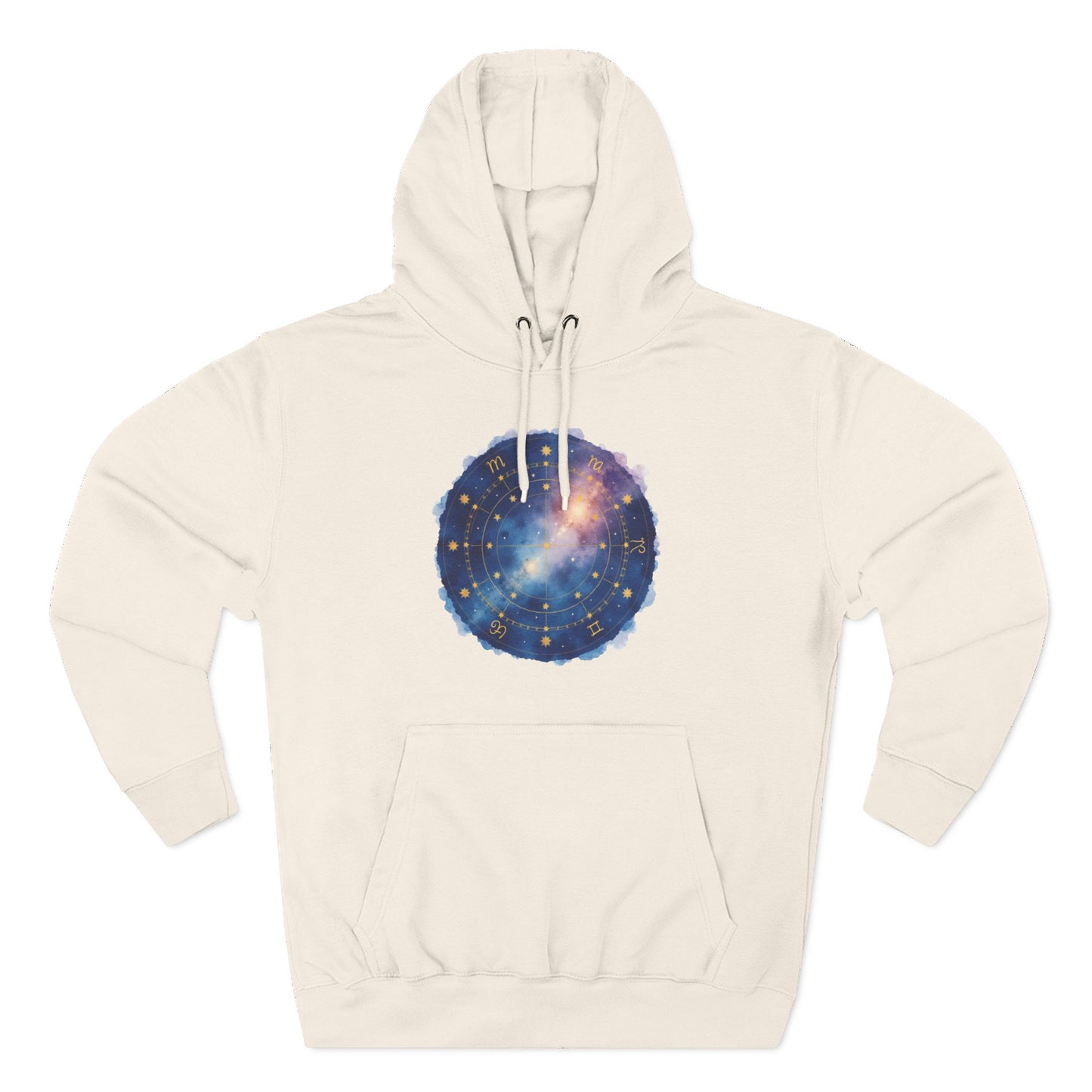Galaxy Constellation Hoodie — Cosmic Star Map Fleece Pullover