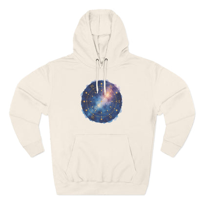 Galaxy Constellation Hoodie — Cosmic Star Map Fleece Pullover