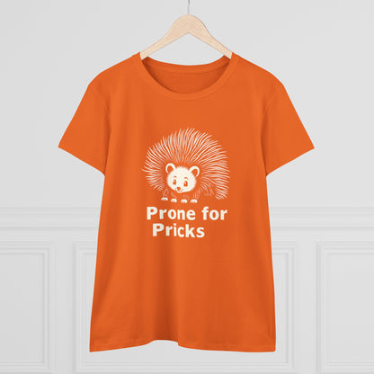Prone for Pricks, Funny Hedgehog Tee, Quirky Animal Shirt, Cute Graphic Tee, Gift for Animal Lovers, Casual Wear, Summer Top