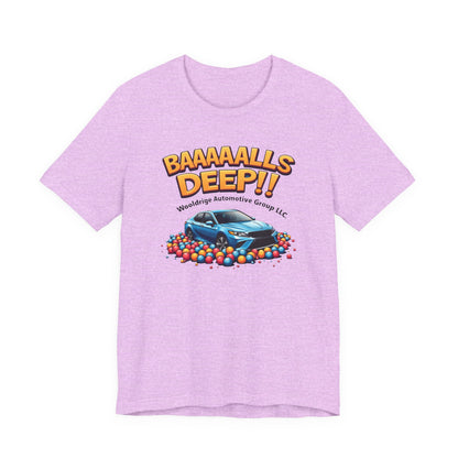 Baaaallls Deep, Unisex Jersey Short Sleeve Tee