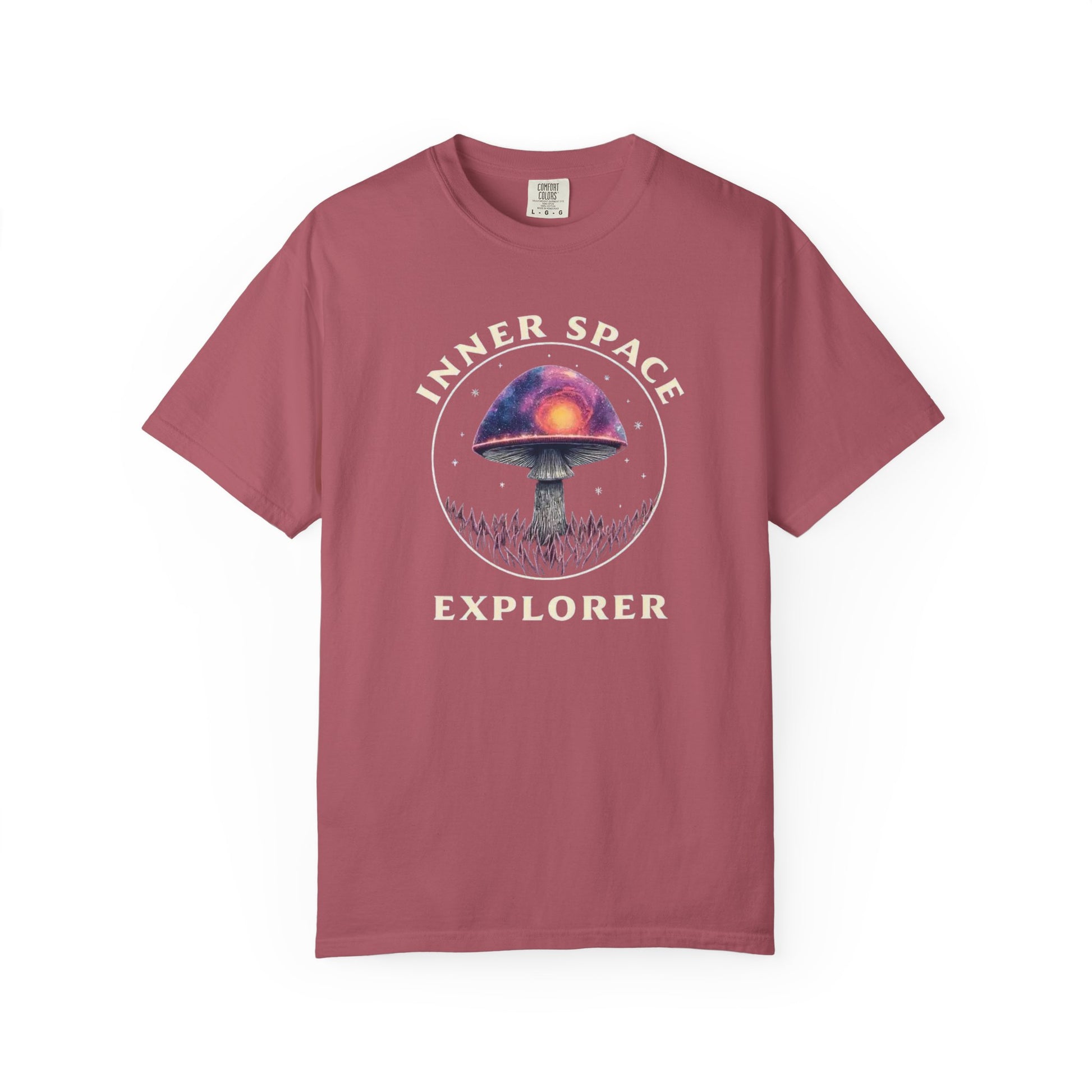 Inner Space Explorer T-Shirt, Unisex Graphic Tee, Cosmic Mushroom Apparel, Gift for Nature Lovers, Casual Wear for Adventurers - Psychonaut Swag
