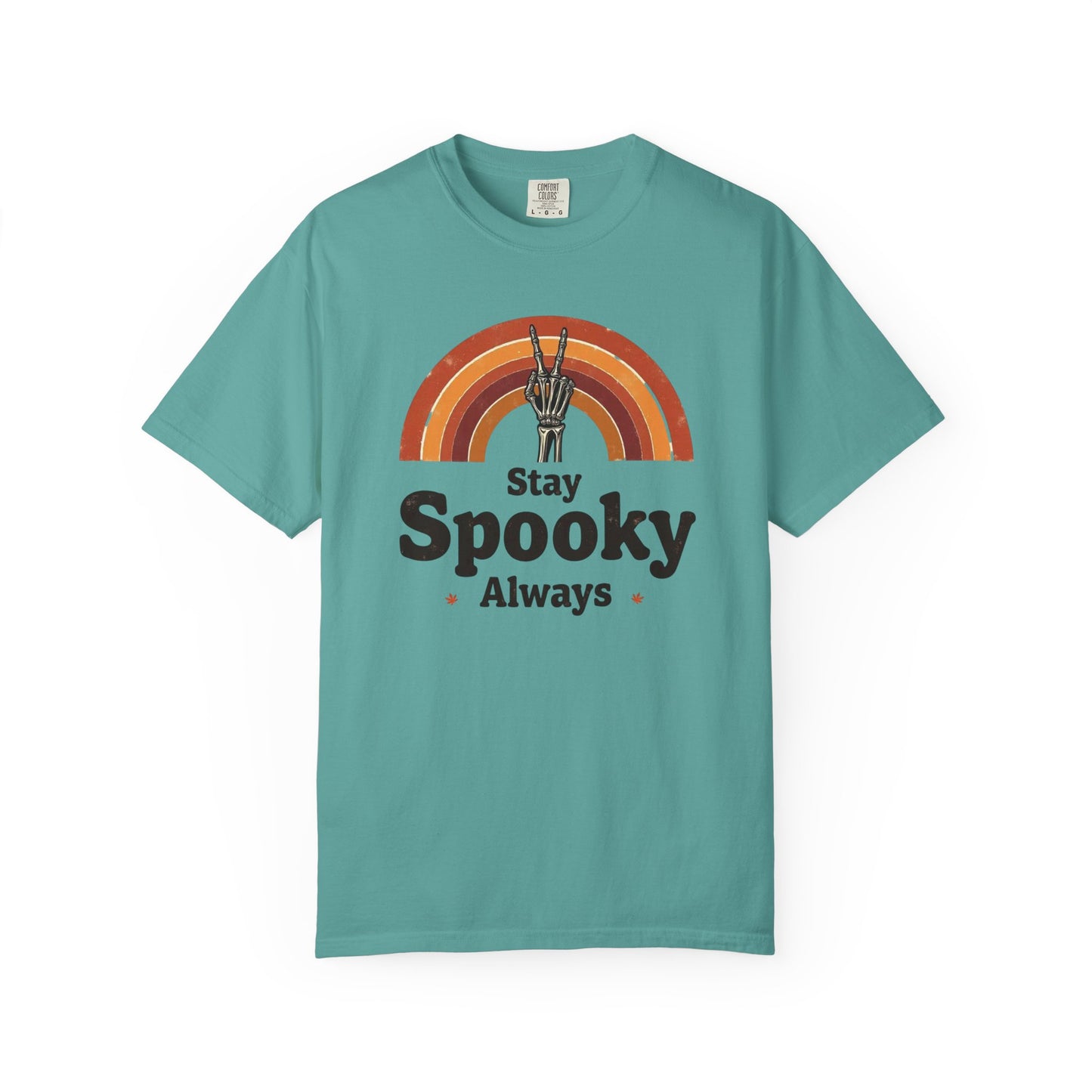 Stay Spooky Always T-Shirt — Retro Rainbow Halloween Tee