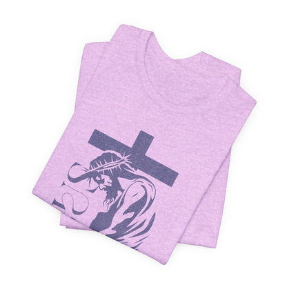 Christian Jesus Tee — Crown of Thorns Cross Graphic T-Shirt
