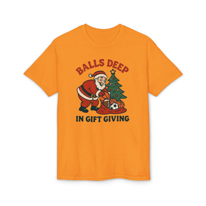 Santa Balls Deep, Unisex DryBlend® T-Shirt