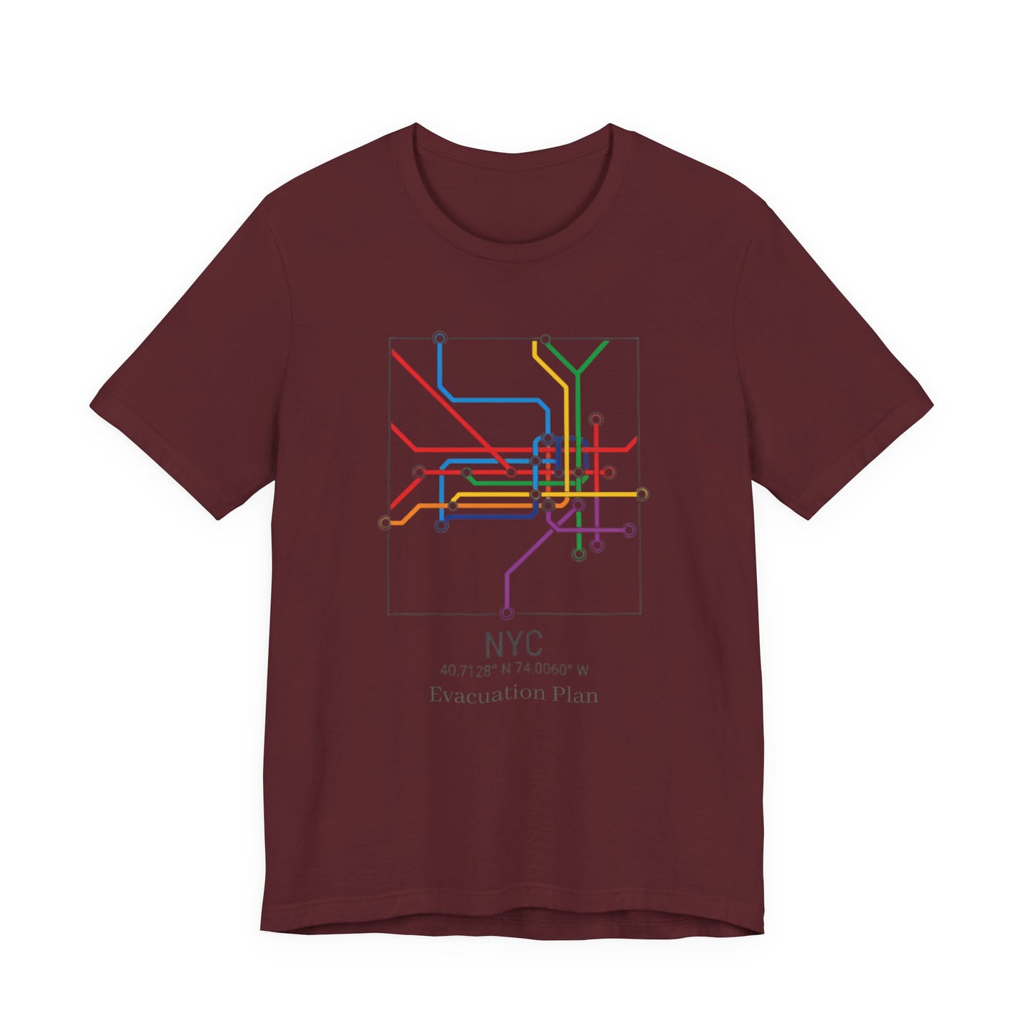 NYC Evacuation Plan, Unisex Jersey Short Sleeve Tee