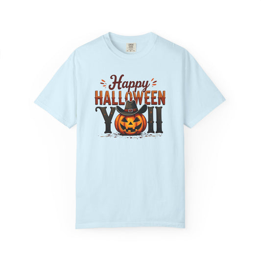 Halloween T-Shirt — "Happy Halloween You" Pumpkin Witch Graphic