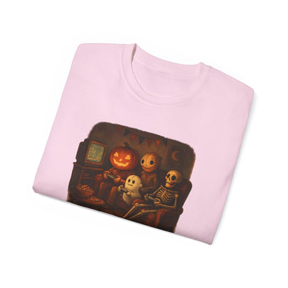 Game Night Tee, Halloween Shirt, Unisex Cotton T-Shirt, Spooky Fun Apparel, Perfect for Gathering and Celebrations