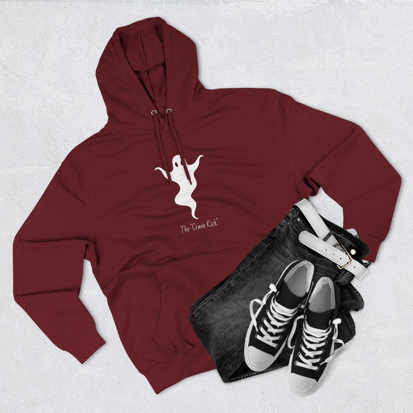 Ghost “Crane Kick” - Cute Halloween Pullover