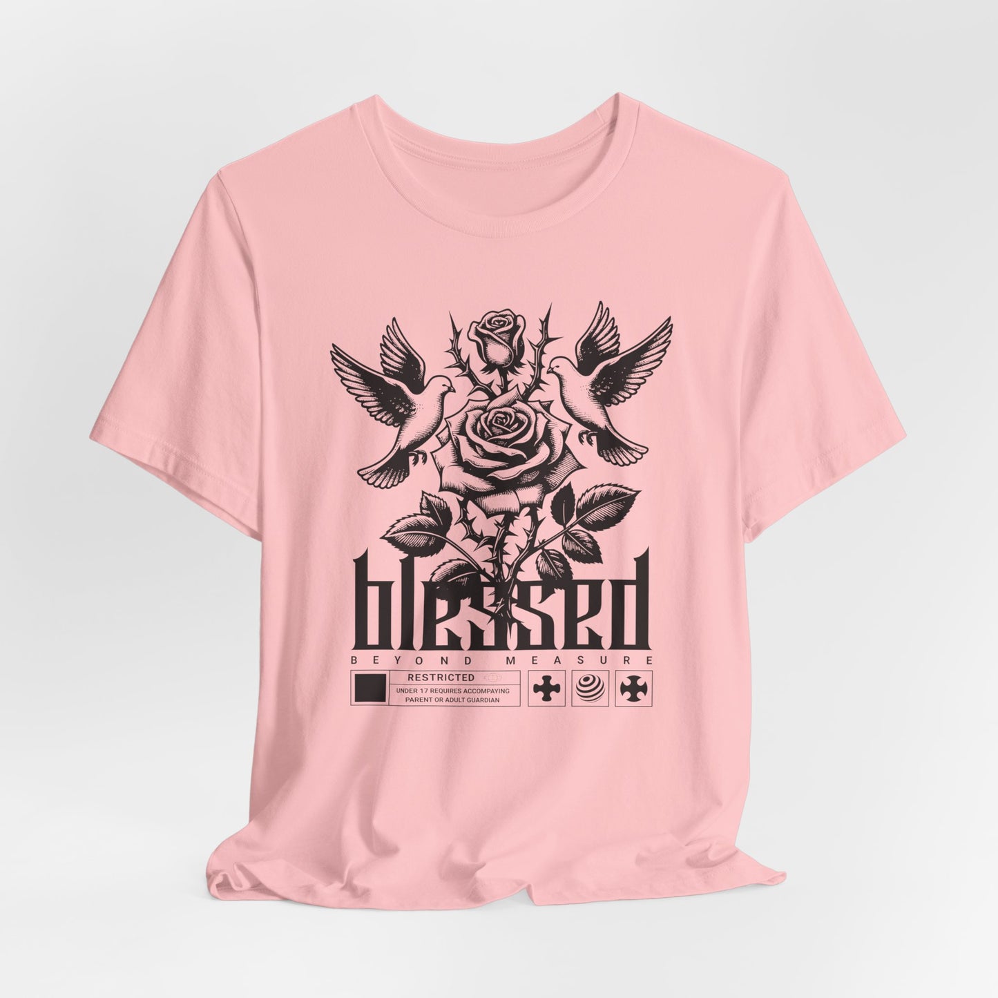 Blessed Rose Tee — Vintage Floral Graphic T‑Shirt