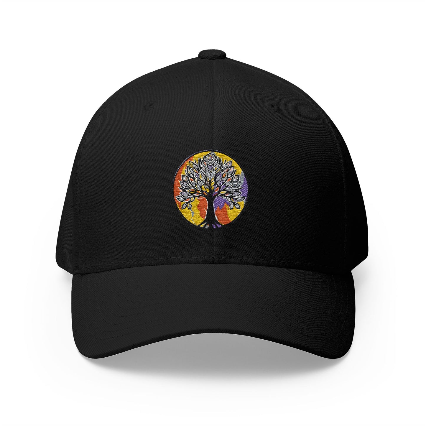 Tree of life, Closed-Back Structured Cap (Embroidery)