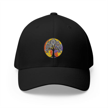 Tree of life, Closed-Back Structured Cap (Embroidery)