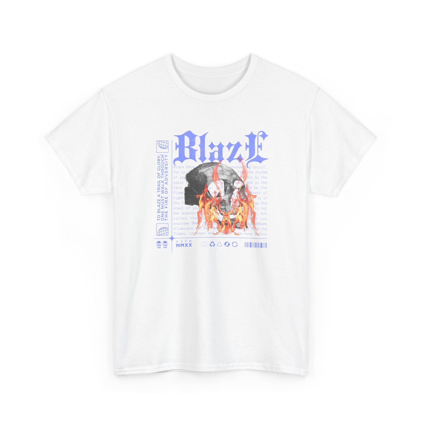 Blaze Moment Skull on Fire T-Shirt