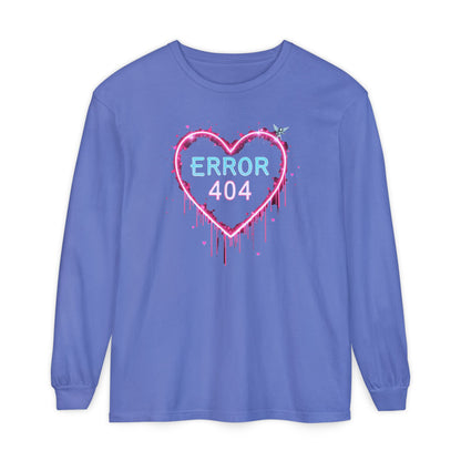 Error 404 Neon Heart Long Sleeve Tee