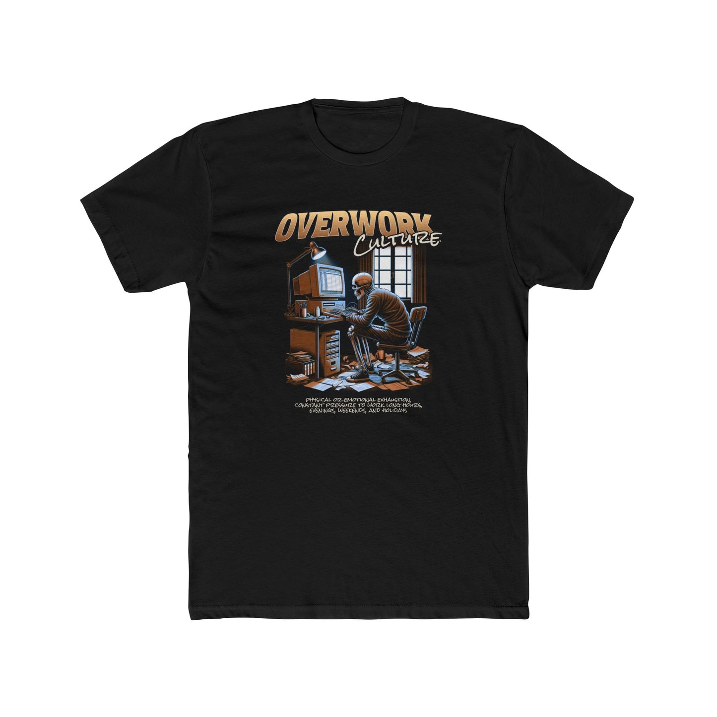 Overworked Society — 'Overwork' Graphic Crewneck T-Shirt