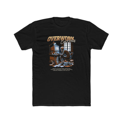 Overworked Society — 'Overwork' Graphic Crewneck T-Shirt