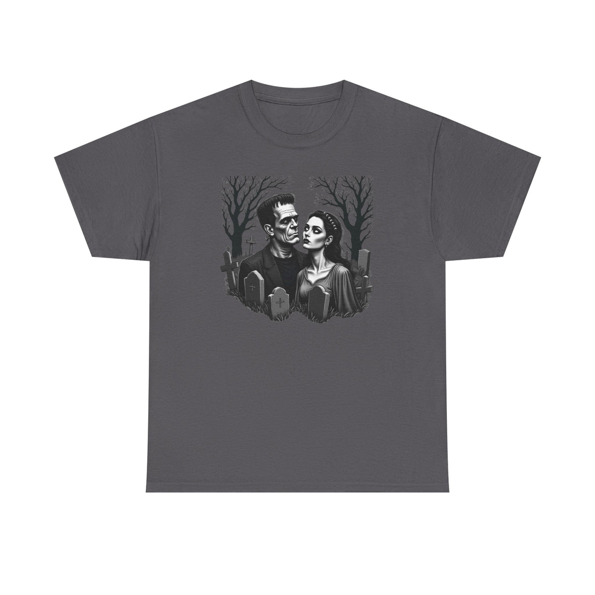 Gothic 'Until Forever' Couple Tee — Anniversary Season Graphic T-Shirt