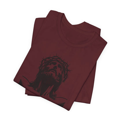 Risen Jesus Portrait Tee — Christian Easter Resurrection T-Shirt