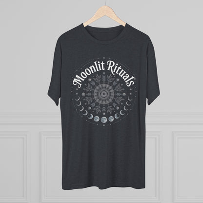 Moonlit Rituals Tee — Crescent Moon Phases Graphic T-Shirt