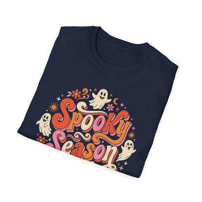 Spooky Season T-Shirt — Retro Ghost Halloween Tee