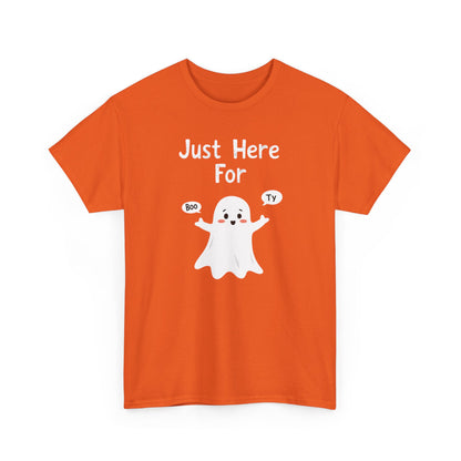 Cute Boo, Unisex Heavy Cotton Tee - Perfect for Self-Love, Gift, Casual Wear, Birthdays, or Relaxation
