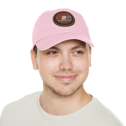 Extruder2Plate, Dad Hat with Leather Patch (Round)