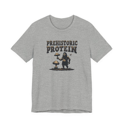Prehistoric Protein Mushroom Tee - Retro Graphic T-Shirt for Nature Lovers, Gifts for Him/Her, Casual Everyday Wear, Perfect for Camping, Gifts [...] - Psychonaut Swag