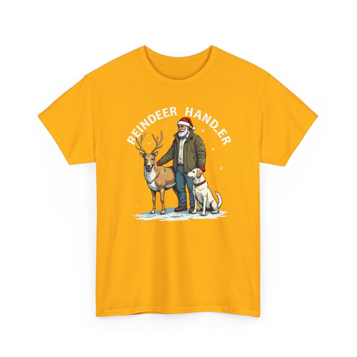 Reindeer Handler T‑Shirt — Santa Handler Graphic Holiday Tee