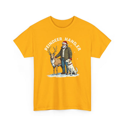 Reindeer Handler T‑Shirt — Santa Handler Graphic Holiday Tee