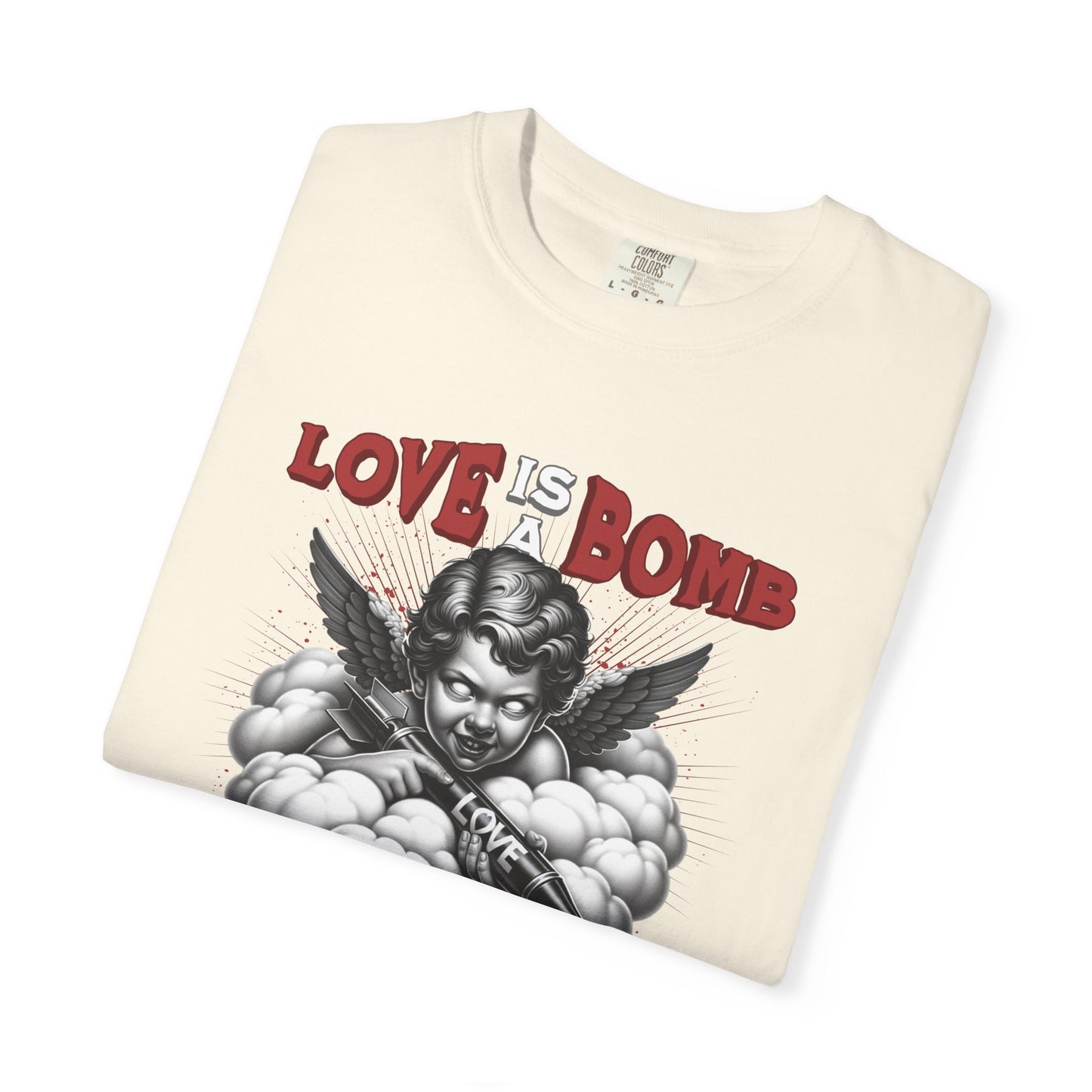 Love Is a Bomb T-Shirt — Vintage Cherub Graphic Tee