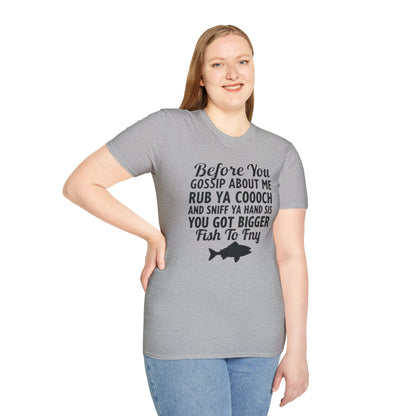 Funny Fish Fry, Unisex Softstyle T-Shirt
