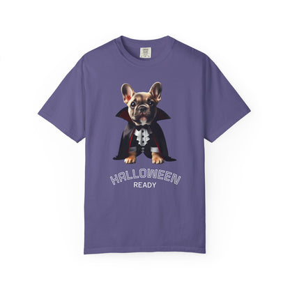 Funny French Bulldog Vampire T-Shirt, Pet Lover Gift, Halloween Costume Tee, Dog Theme Apparel, Unisex Graphic Shirt
