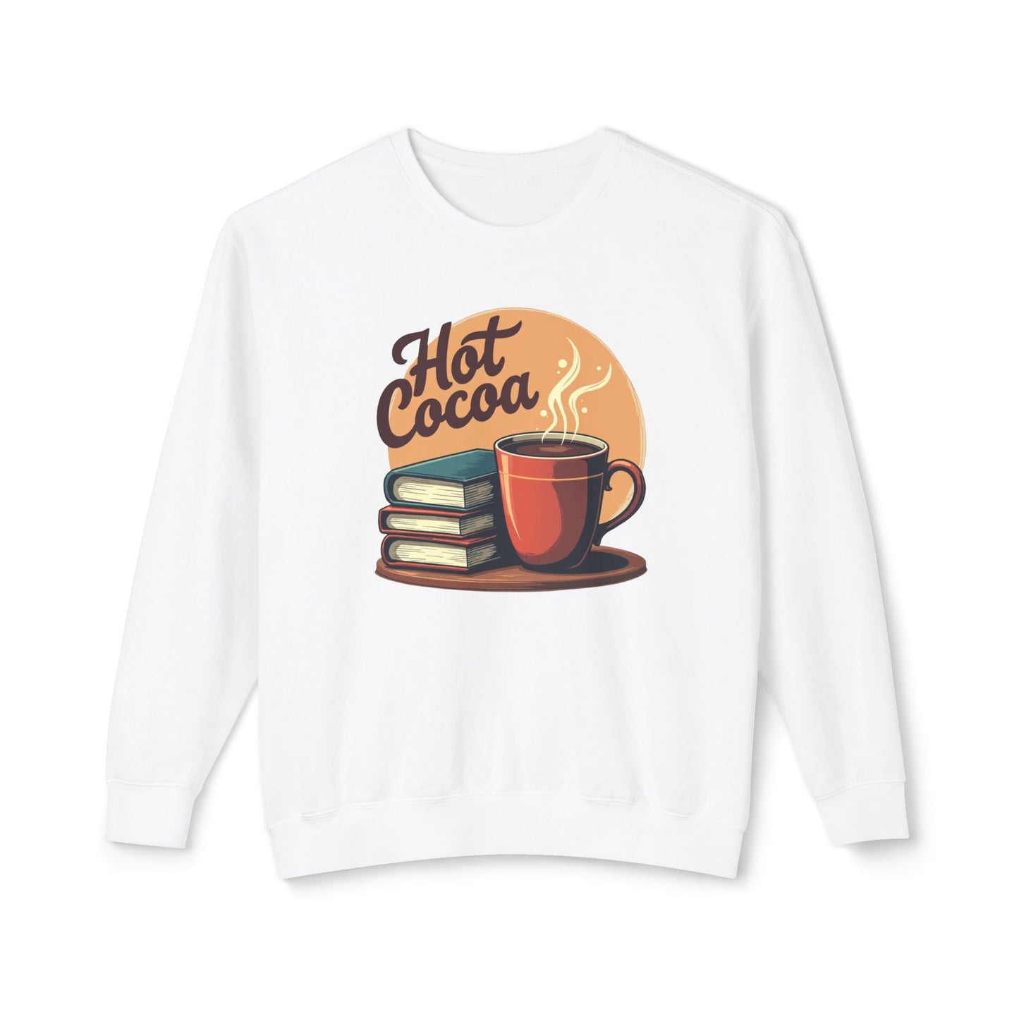 Hot Cocoa & Books Sweatshirt — Cozy Reading Crewneck