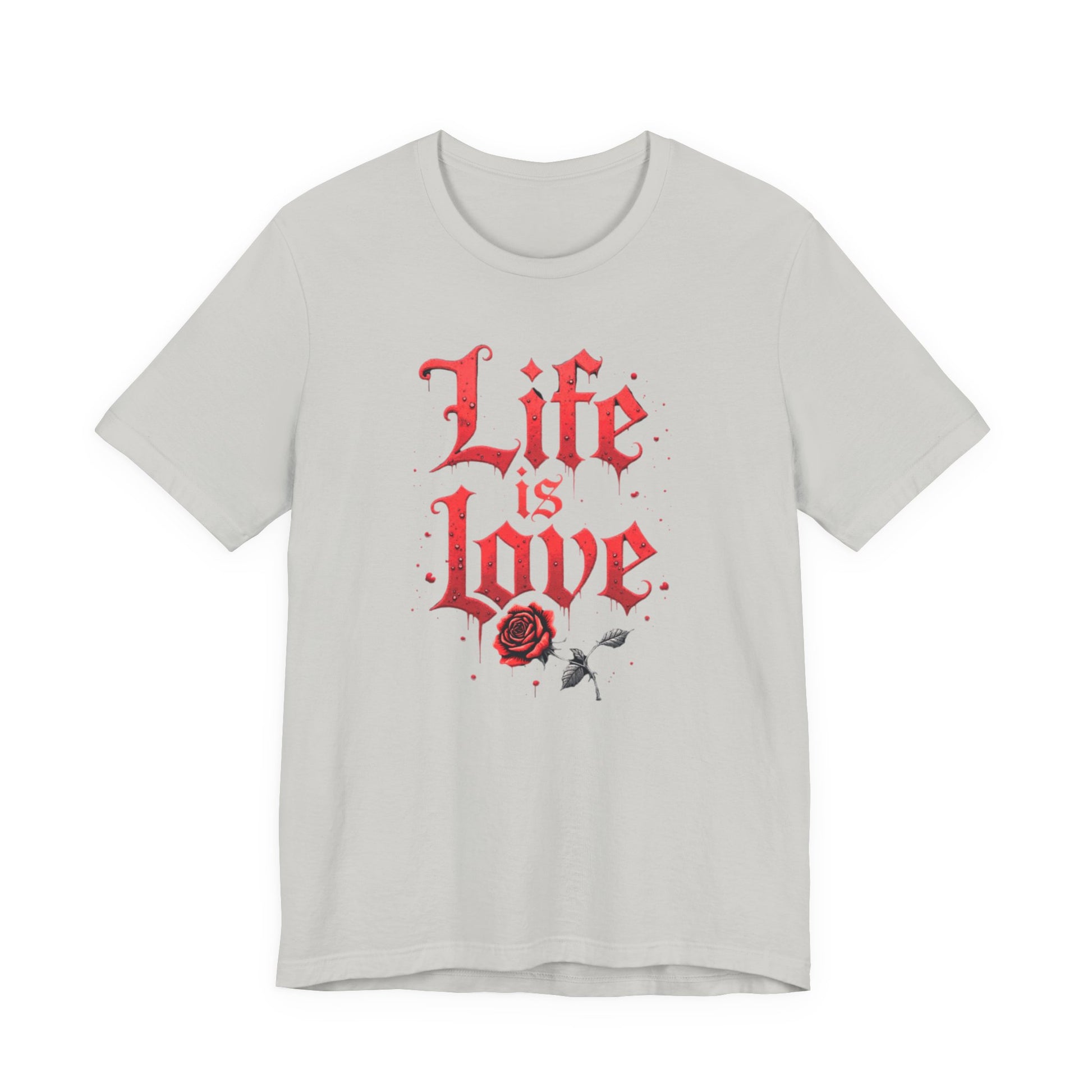 Life is Love Shirt, Love Themed Apparel, Gift for Couples, Valentine's Day Top - Psychonaut Swag