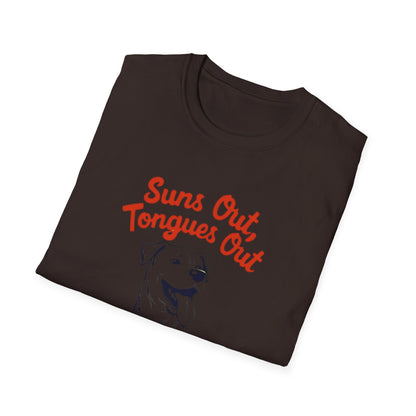 Suns Out, Tongues Out T-Shirt – Unisex Summer Tee, Dog Lovers Gift, Casual Wear, Cute Pet Shirt, Animal Lover Apparel - Psychonaut Swag