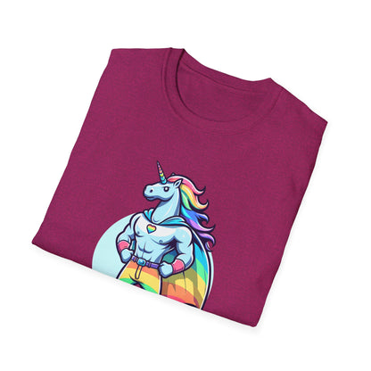 Dad Unicorn Superhero T-Shirt - Psychonaut Swag