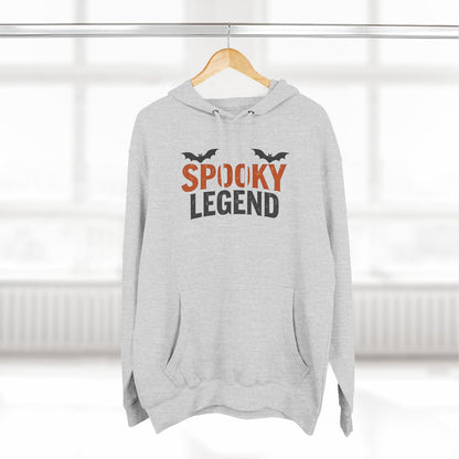 Spooky Legend Hoodie — Halloween Bat Graphic Fleece Sweatshirt