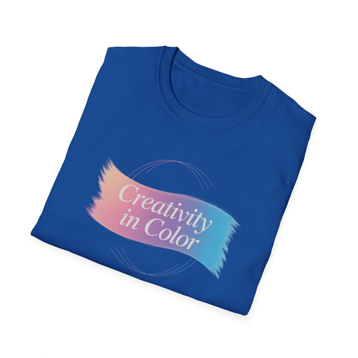 Creativity in Color T-Shirt — Pastel Brushstroke Art Tee