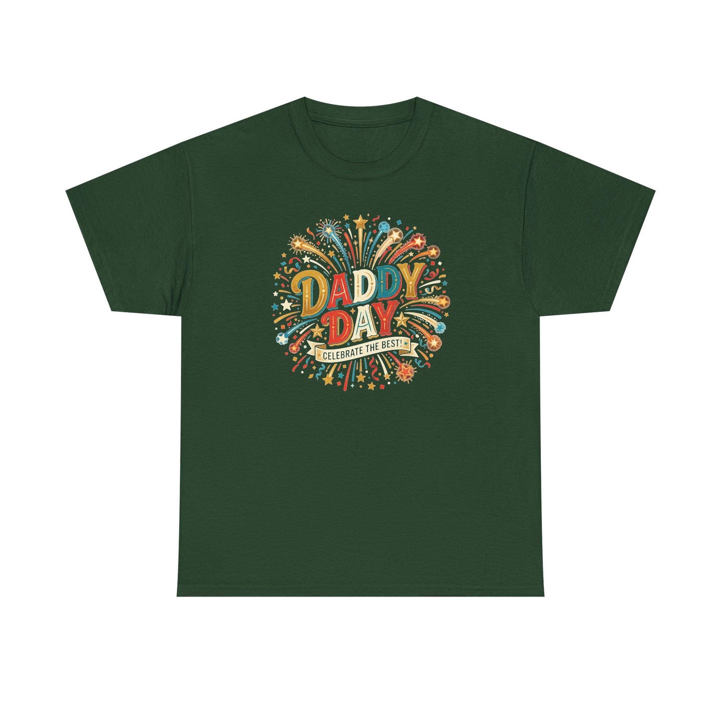 Daddy Day Fireworks T-Shirt — Retro Father’s Day Celebration Tee
