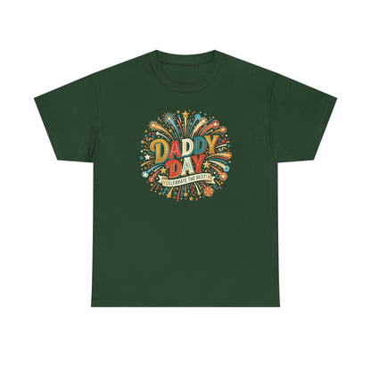 Daddy Day Fireworks T-Shirt — Retro Father’s Day Celebration Tee