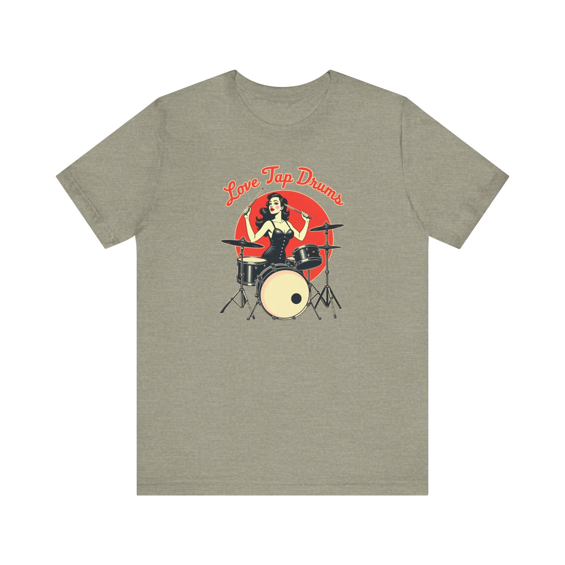 Love Tap Drums, Drummer Tee - Perfect for Music Lovers, Band Merch, Gifts for Musicians, Concerts, Casual Wear, Love Tap Drums - Psychonaut Swag